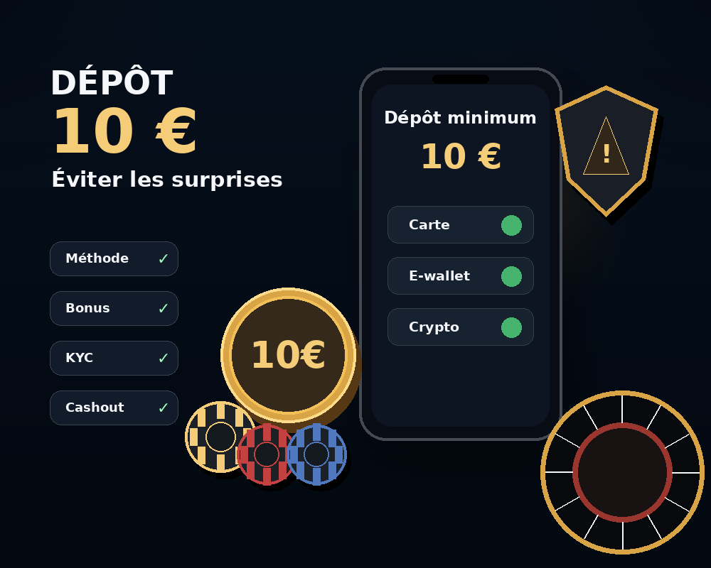 Depot minimum 10 euros